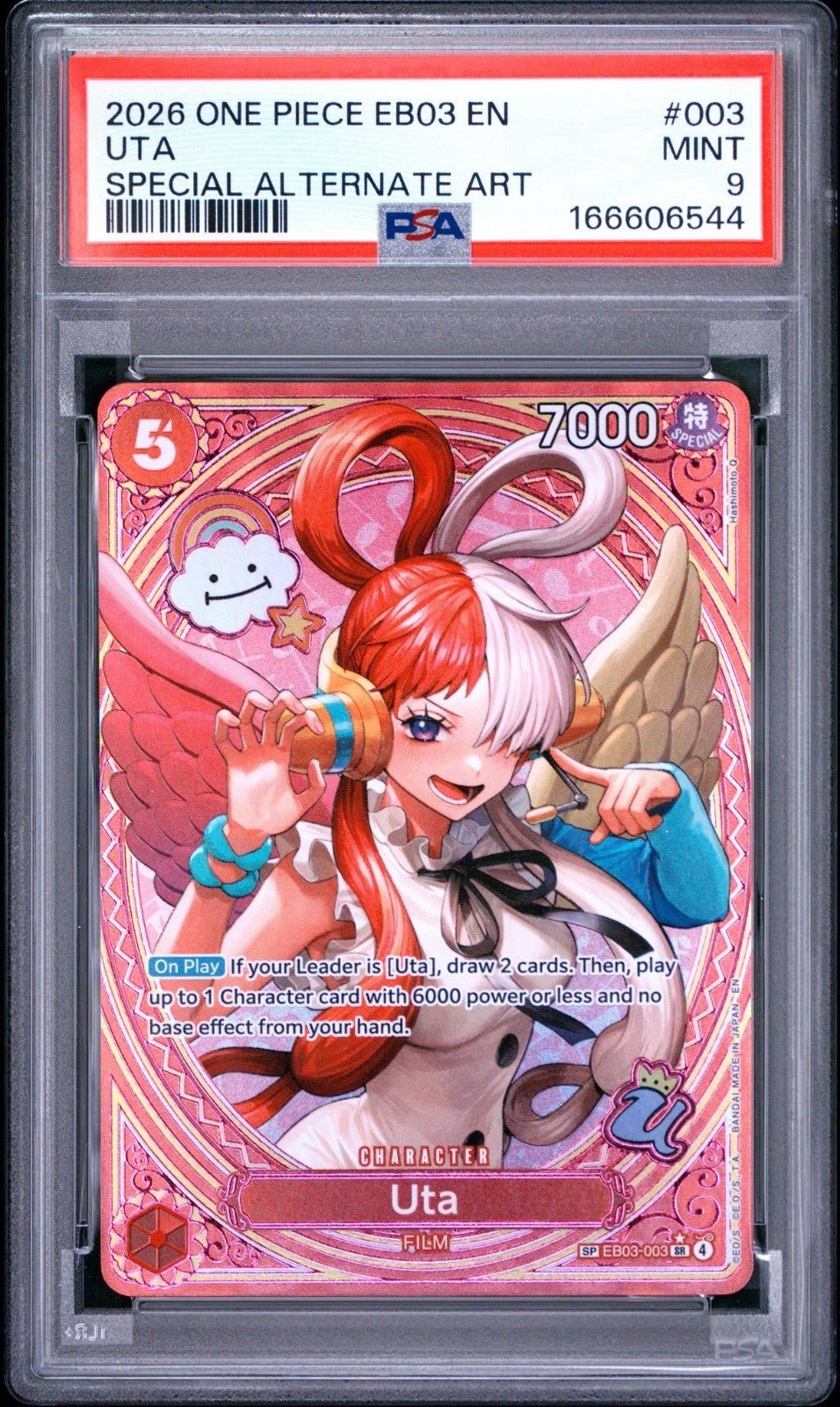 Uta SP PSA 9 EB03 Heroines 003 One Piece Special Alternate Art