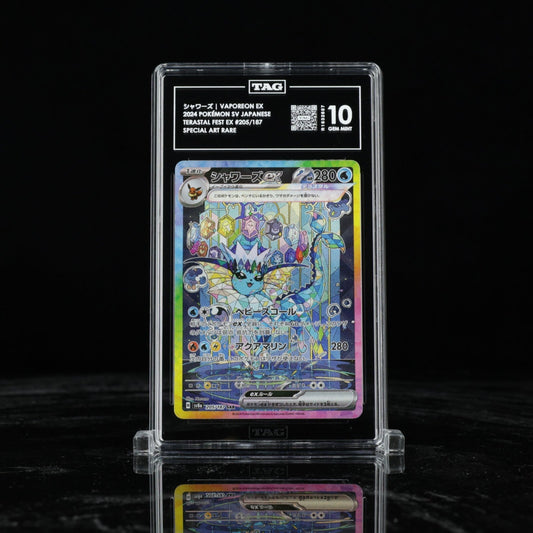 Vaporeon EX Terastal Festival 205/187 Special Art Rare Pokemon TAG 10