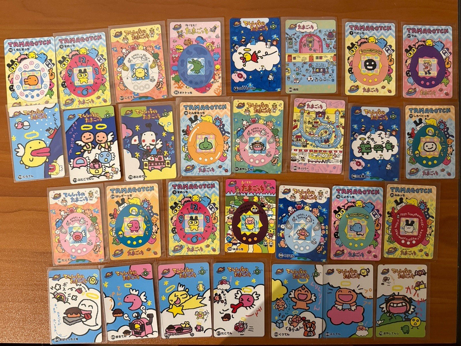Vintage Tamagotchi Card Lot Bulk Kuchipatchi Bandai 1997 Made In Japan NM Rare!