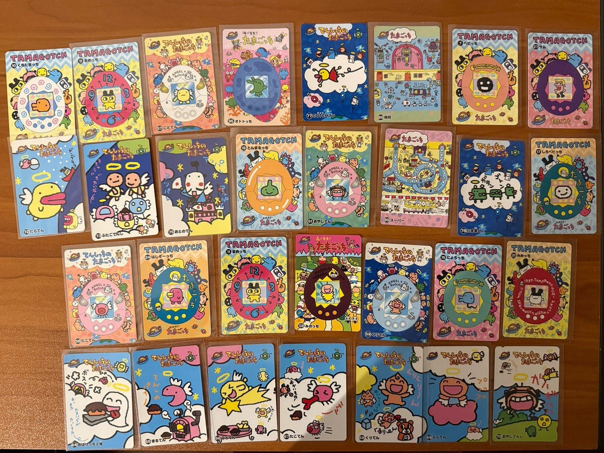 Vintage Tamagotchi Card Lot Bulk Kuchipatchi Bandai 1997 Made In Japan NM Rare!