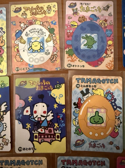 Vintage Tamagotchi Card Lot Bulk Kuchipatchi Bandai 1997 Made In Japan NM Rare!
