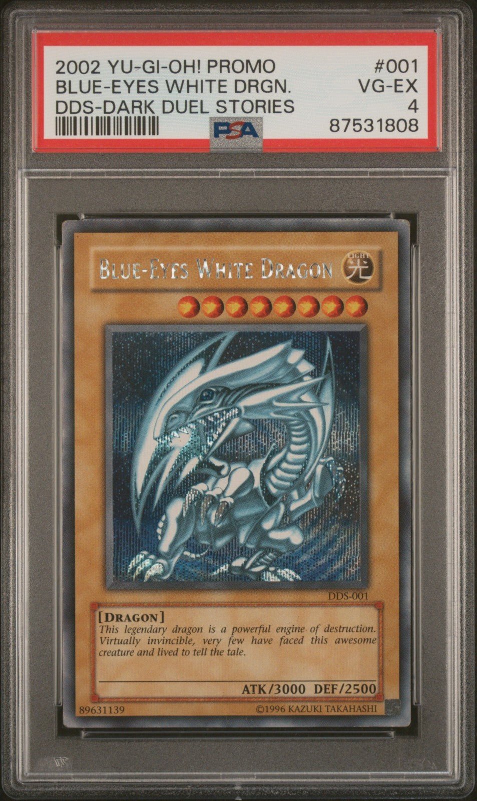 Yu-Gi-Oh! Dark Duel Stories Blue-Eyes White Dragon DDS-001 PSA 4