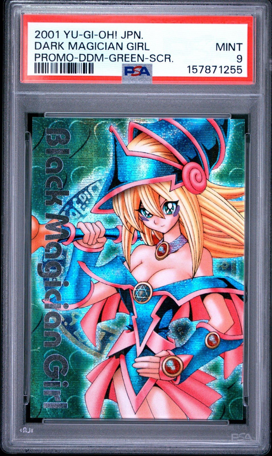 Yu-Gi-Oh Dark Magician Girl DDM Secret Set Blue Pink Green Promo 2001 PSA 9 Set