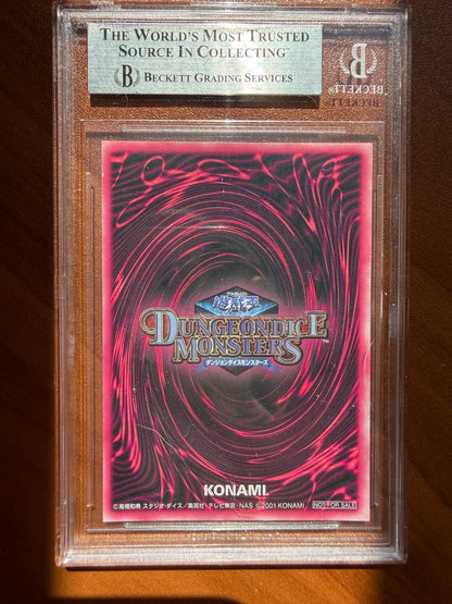 Yu-Gi-Oh Dark Magician Girl Dungeon Dice Monsters Green Ultra Rare Promo BGS 8.5