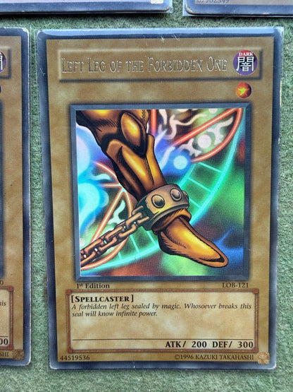 Yu-Gi-Oh! LOB-120 LOB-121 LOB-122 LOB-123 LOB-124 Exodia Complete 1st LP-MP NA