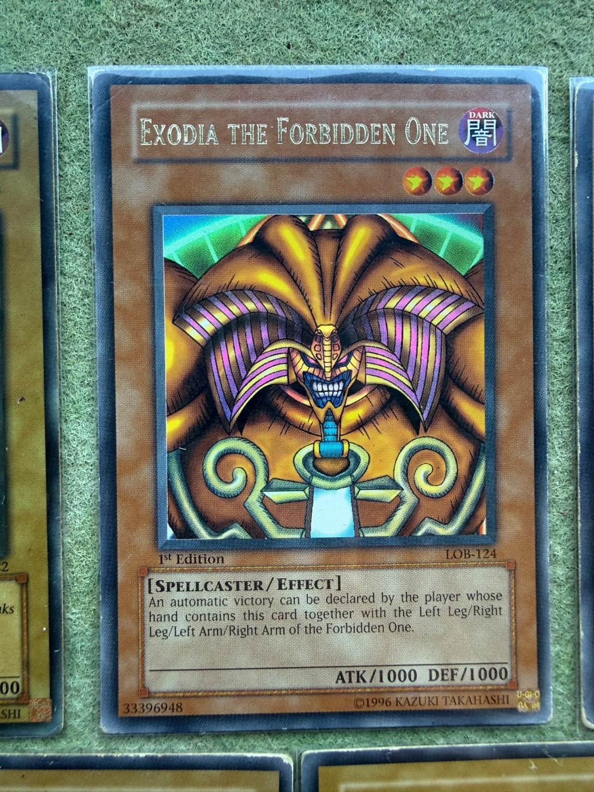 Yu - Gi - Oh! LOB - 120 LOB - 121 LOB - 122 LOB - 123 LOB - 124 Exodia Complete 1st LP - MP NA