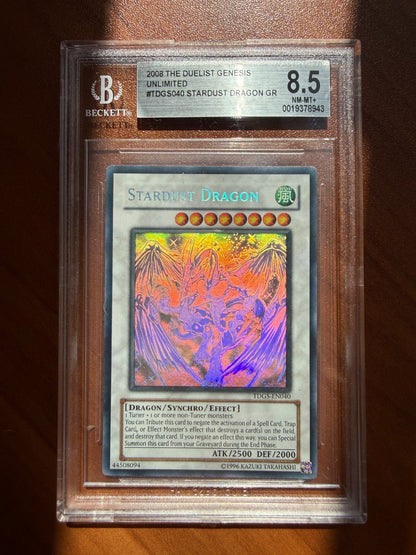 Yu - Gi - Oh! Stardust Dragon Ghost Rare TDGS - EN040 BGS 8.5