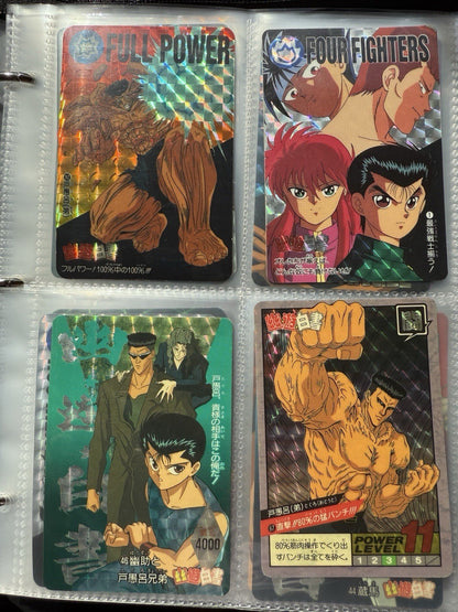 Yu Yu Hakusho TCG Ultimate 200+ Cards Foil NM LP Bandai 1997 Carddass Lot