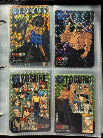 Yu Yu Hakusho TCG Ultimate 200+ Cards Foil NM LP Bandai 1997 Carddass Lot