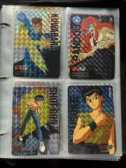 Yu Yu Hakusho TCG Ultimate 200+ Cards Foil NM LP Bandai 1997 Carddass Lot