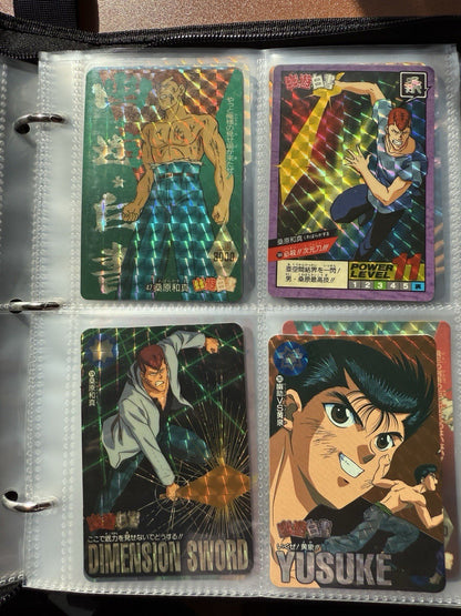 Yu Yu Hakusho TCG Ultimate 200+ Cards Foil NM LP Bandai 1997 Carddass Lot