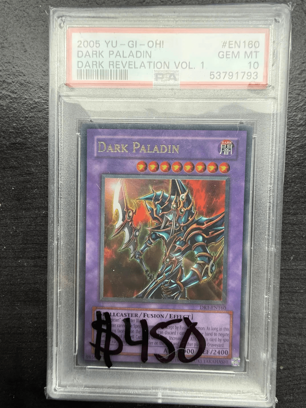 Yugioh Dark Paladin DR1 - EN160 Ultra Rare PSA 10