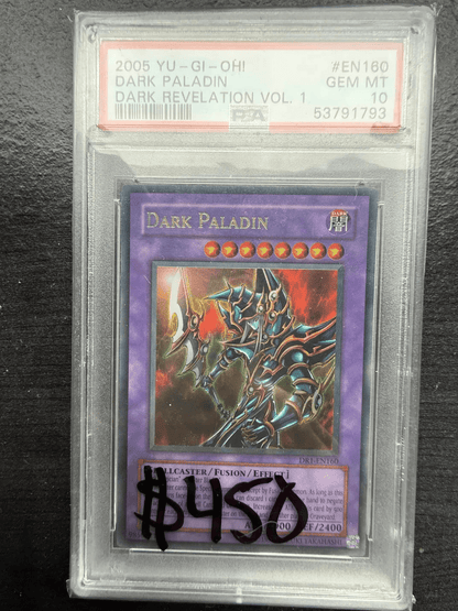 Yugioh Dark Paladin DR1 - EN160 Ultra Rare PSA 10