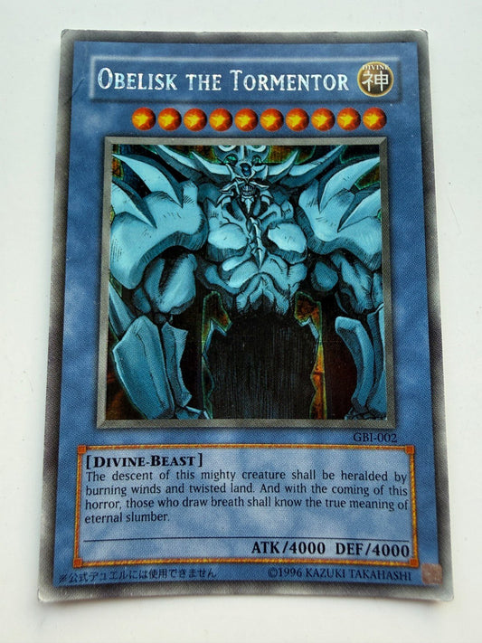 YUGIOH Obelisk the Tormentor GBI-002 Secret Rare HP