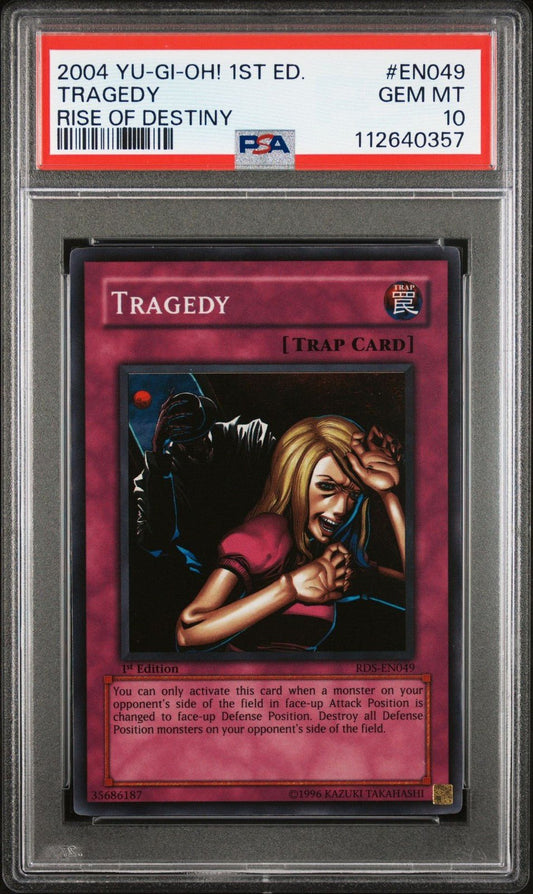 YUGIOH PSA 10 Tragedy RDS - EN049 Super Rare 1st Edition