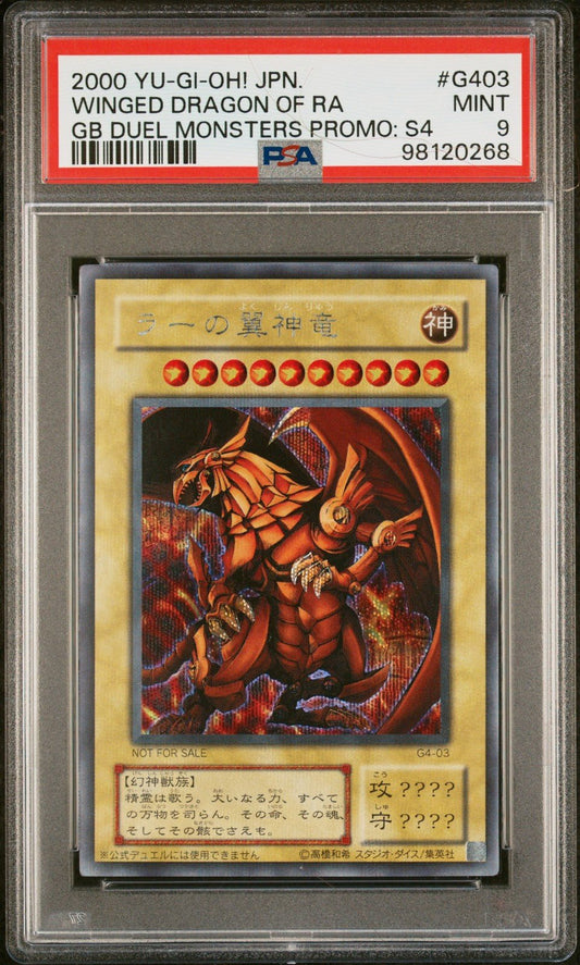 YUGIOH PSA 9 The Winged Dragon of Ra Secret Rare G4-03