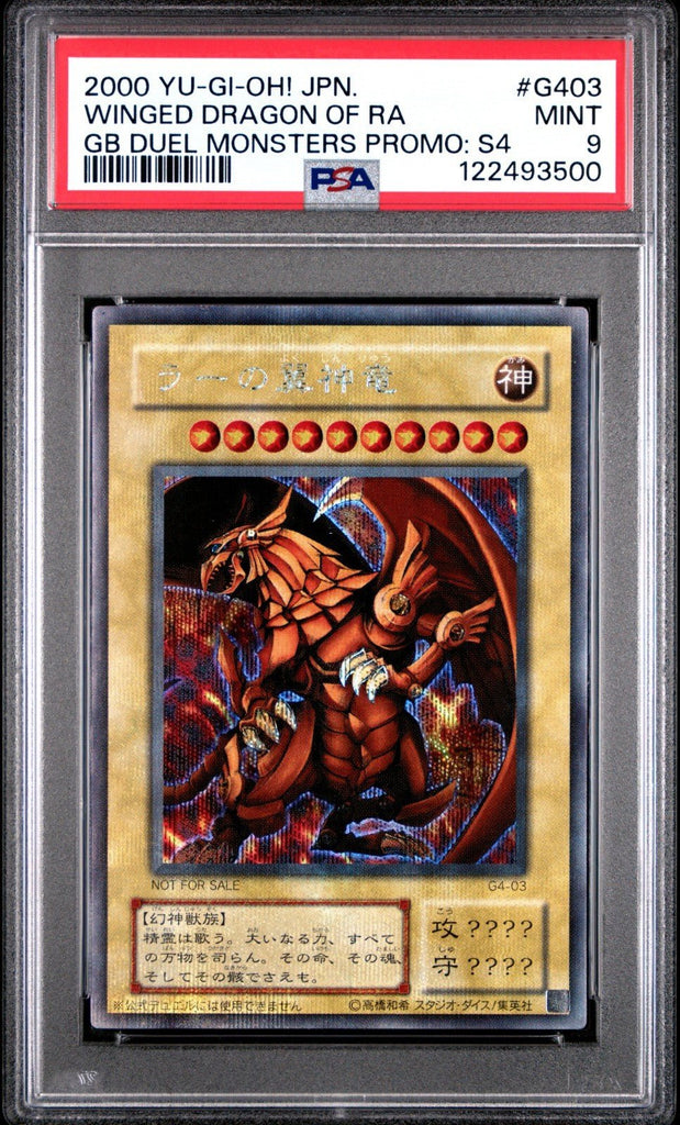YUGIOH PSA 9 The Winged Dragon of Ra Secret Rare G4-03