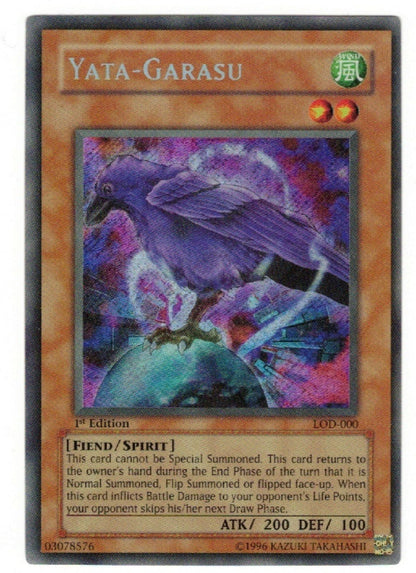 YuGiOh Yata - Garasu Secret Rare LOD - 000 Legacy of Darkness 1st Edition MP+